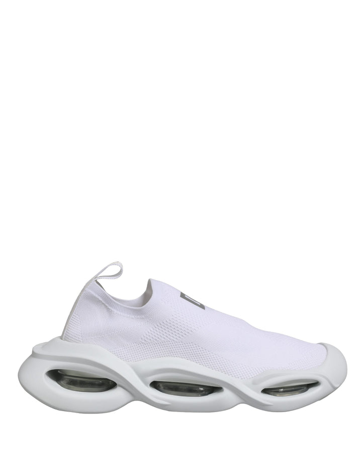 Dolce &amp; Gabbana White Slip On Wave Low Top Sneakers Shoes