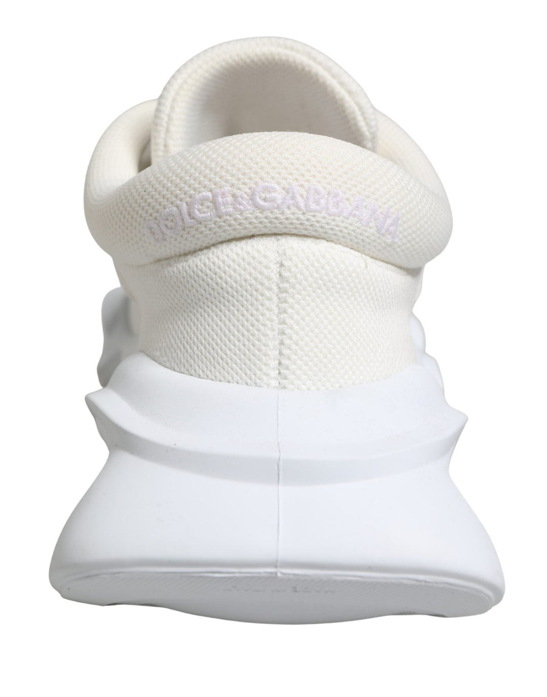 Dolce &amp; Gabbana White Slip On Wave Low Top Sneakers Shoes