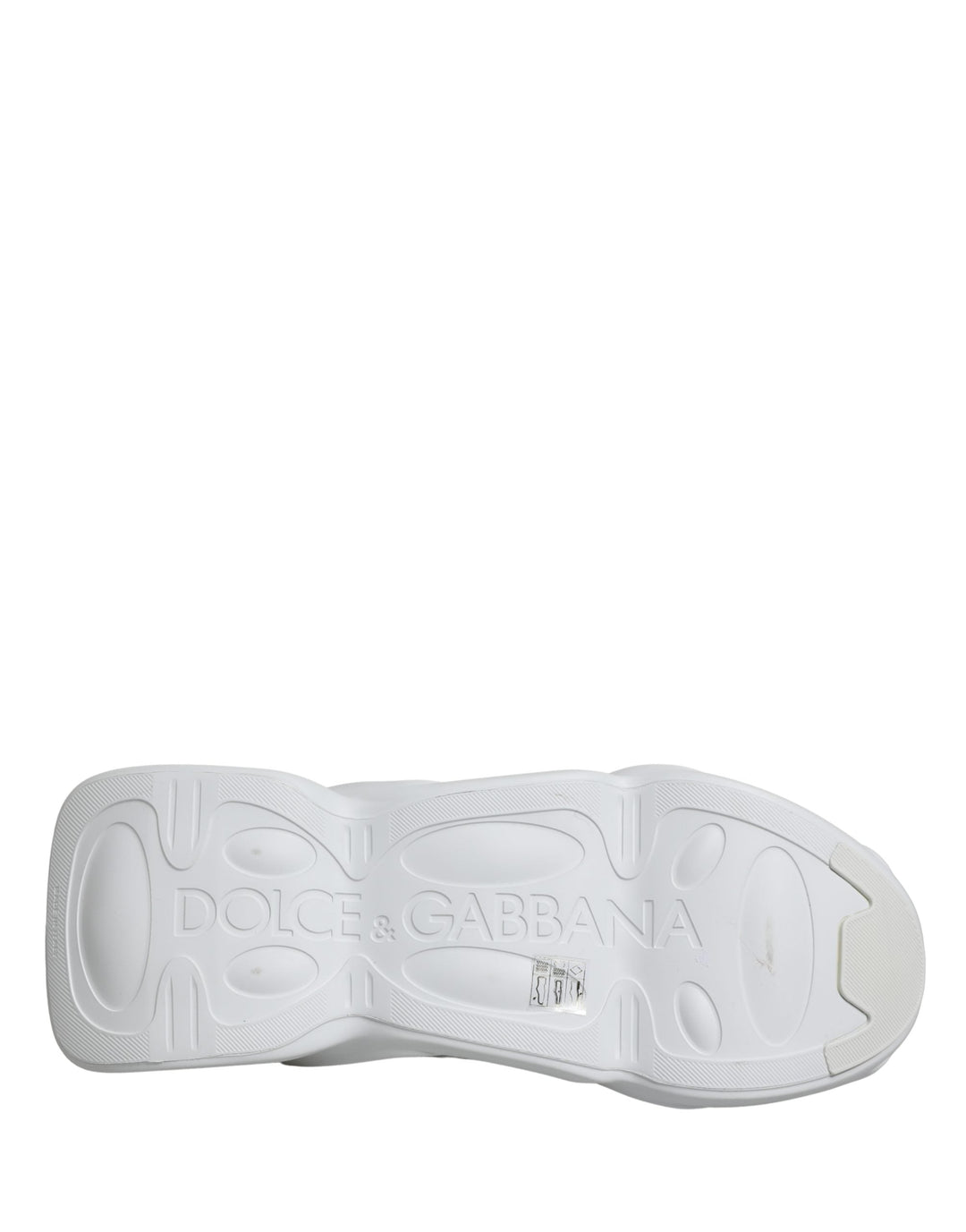 Dolce &amp; Gabbana White Slip On Wave Low Top Sneakers Shoes