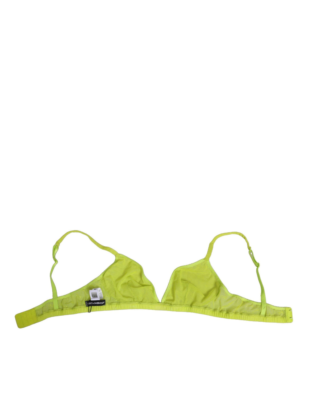 Women’s Dolce &amp; Gabbana Yellow Green Nylon Soft Cup Brassiere Underwear