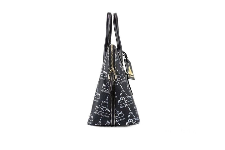 Women’s Dooney &amp; Bourke Black Walt Disney World 50th Anniversary Leather Satchel Handbag