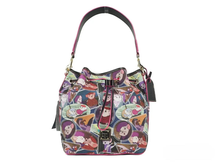 Women’s Dooney &amp; Bourke Disney Rescuers Drawstring Bucket Shoulder Bag