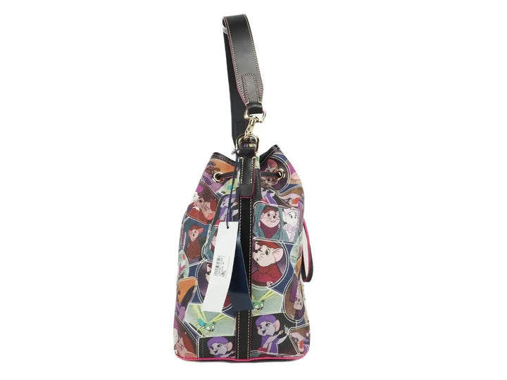 Women’s Dooney &amp; Bourke Disney Rescuers Drawstring Bucket Shoulder Bag