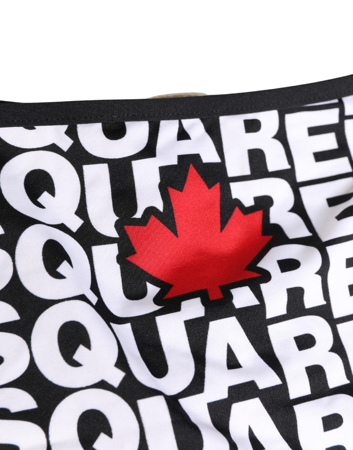 Women’s Dsquared² Multicolor Nylon Logo Print Bikini Bottom Swimwear