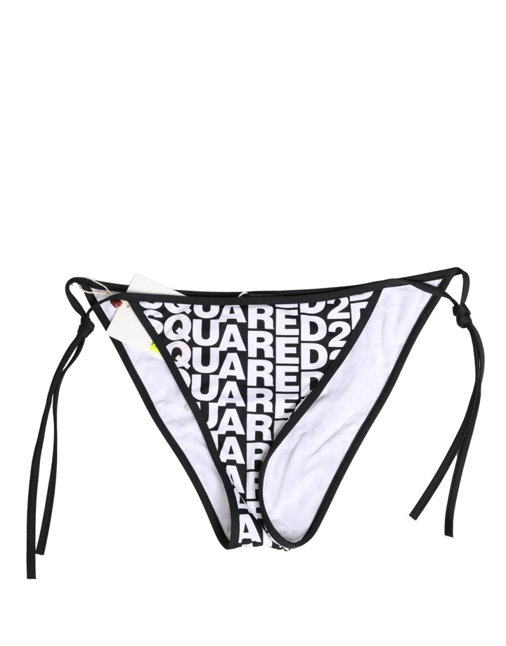 Women’s Dsquared² Multicolor Nylon Logo Print Bikini Bottom Swimwear