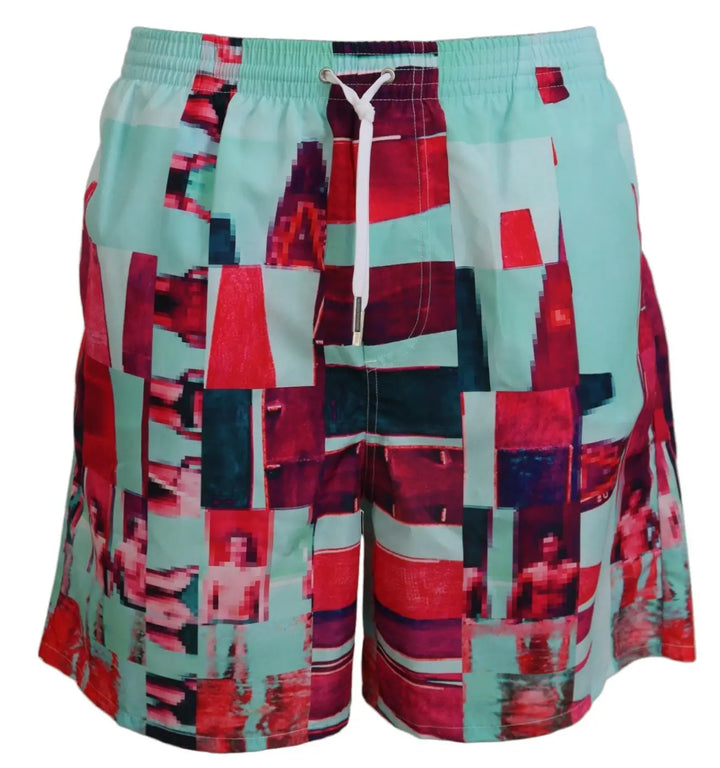 Women’s Dsquared² Multicolor Printed Beachwear Shorts Swimwear