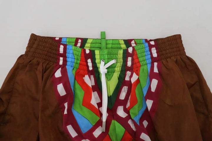 Women’s Dsquared² Multicolor Printed Men Beachwear Shorts Swimwear