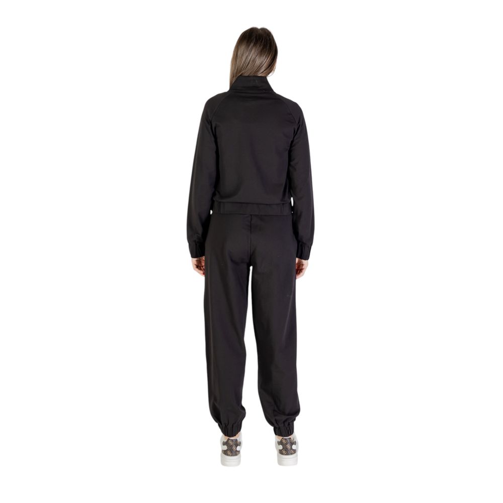 Women’s Ea7 Emporio Armani Black Cotton Tracksuit