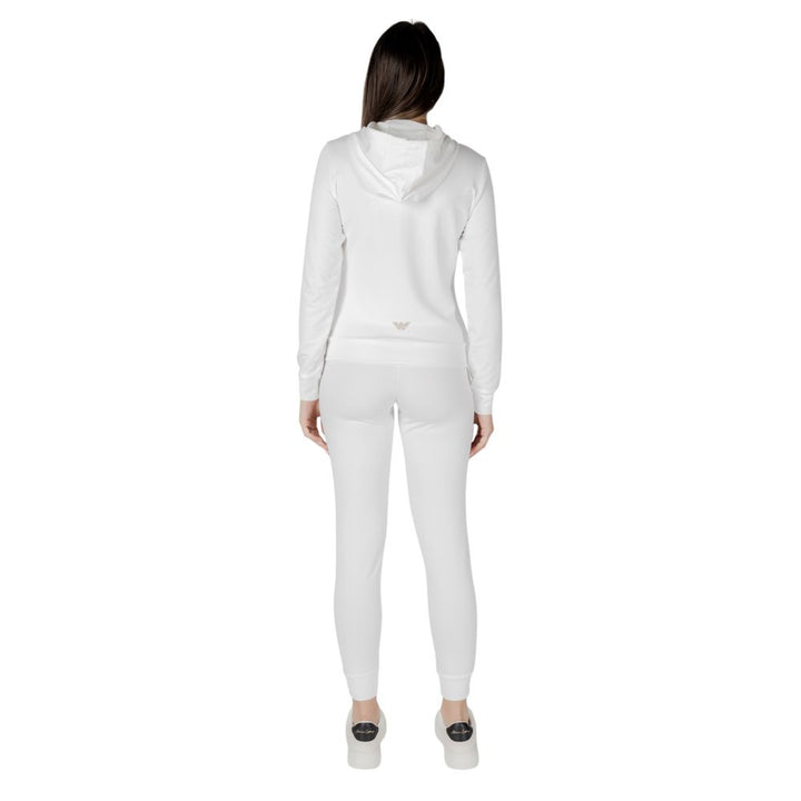 Women’s Ea7 Emporio Armani Cream Polyester Tracksuit