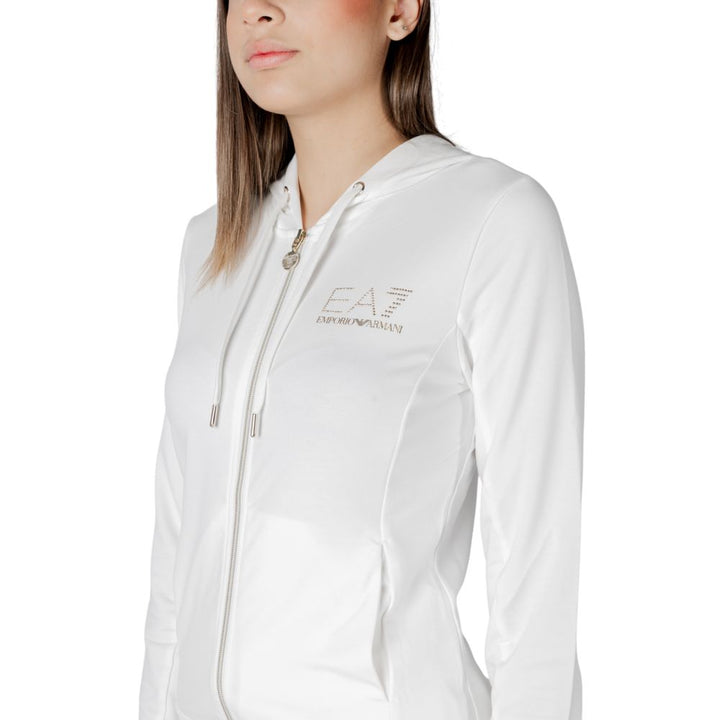 Women’s Ea7 Emporio Armani Cream Polyester Tracksuit