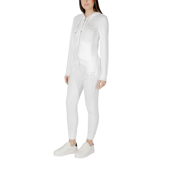 Women’s Ea7 Emporio Armani Cream Polyester Tracksuit
