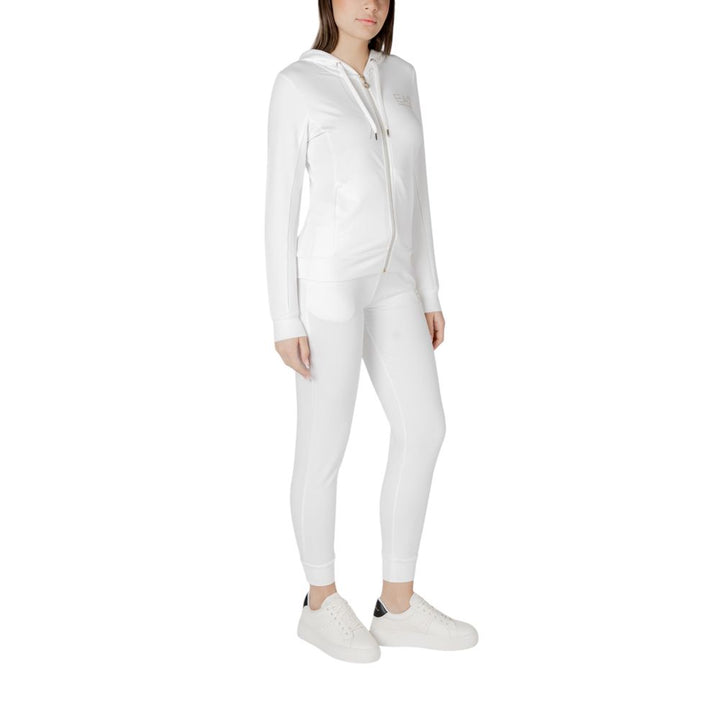 Women’s Ea7 Emporio Armani Cream Polyester Tracksuit
