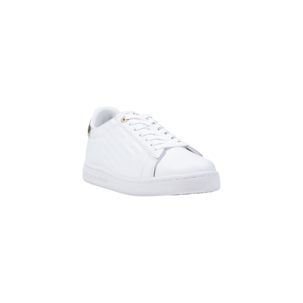 Women’s Ea7 Emporio Armani White Leather Low Top Sneakers