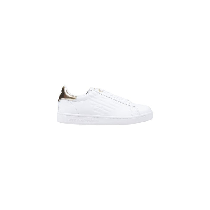 Women’s Ea7 Emporio Armani White Leather Low Top Sneakers