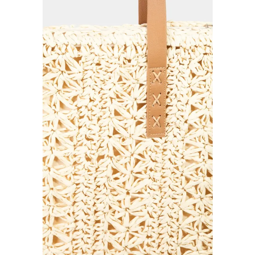 Women’s Effortless Summer Style Straw Braided Tote Bag
