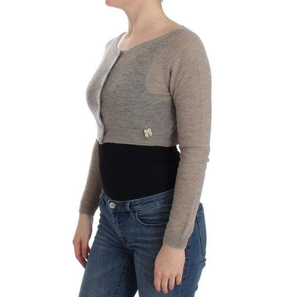 Women’s Ermanno Scervino Beige Alpaca Leather Cardigan