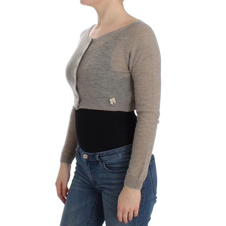 Women’s Ermanno Scervino Beige Alpaca Leather Cardigan