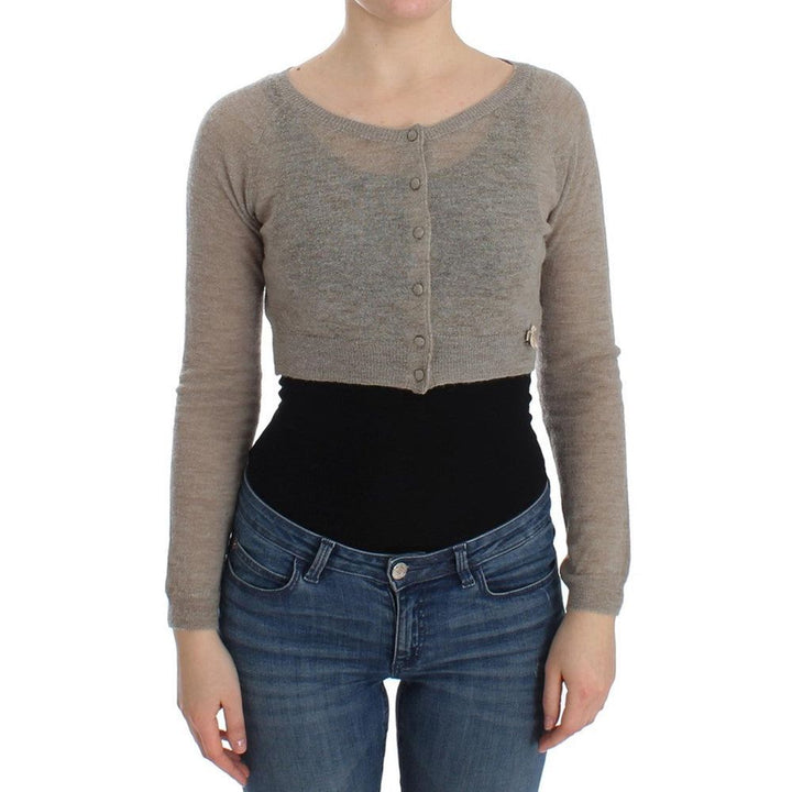 Women’s Ermanno Scervino Beige Alpaca Leather Cardigan