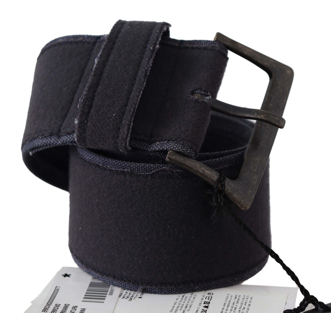Women’s Ermanno Scervino Black Leather Wide Buckle Waist Luxury Belt
