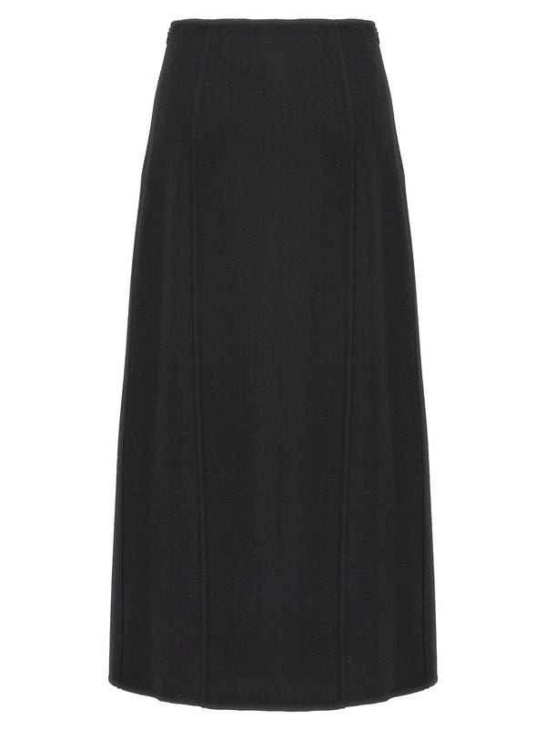Women’s Ermanno Scervino Black Virgin Wool Mini Skirt