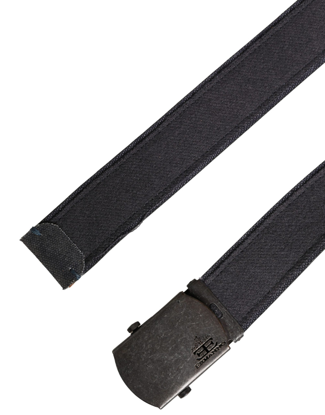 Women’s Ermanno Scervino Black Wool Cotton Logo Metal Buckle Belt