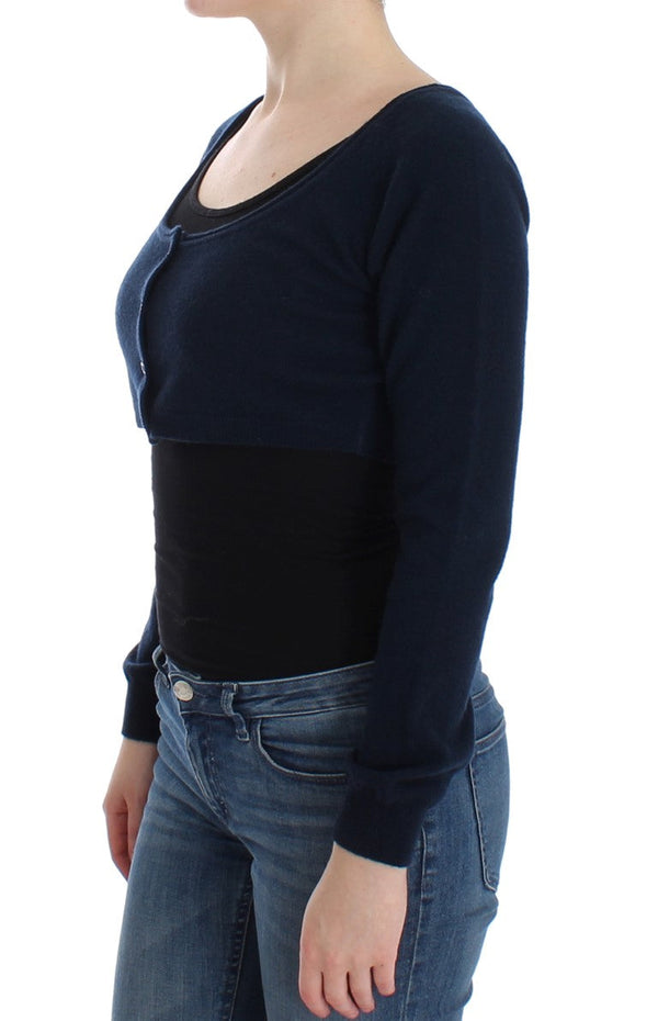 Women’s Ermanno Scervino Blue Cashmere Cardigan Sweater