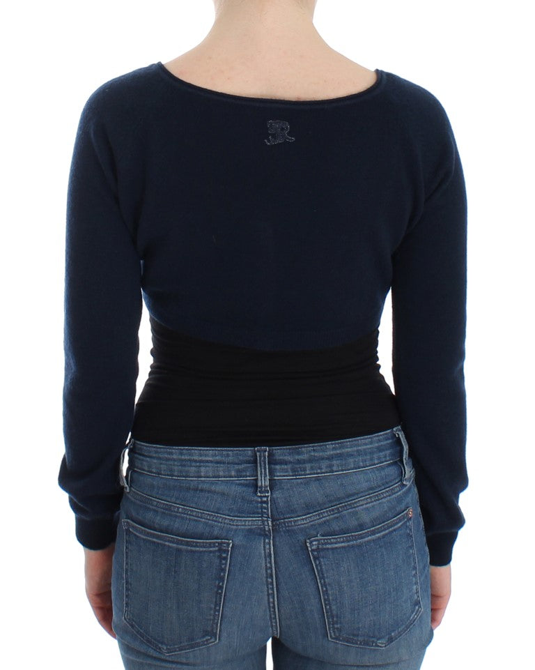 Women’s Ermanno Scervino Blue Cashmere Cardigan Sweater