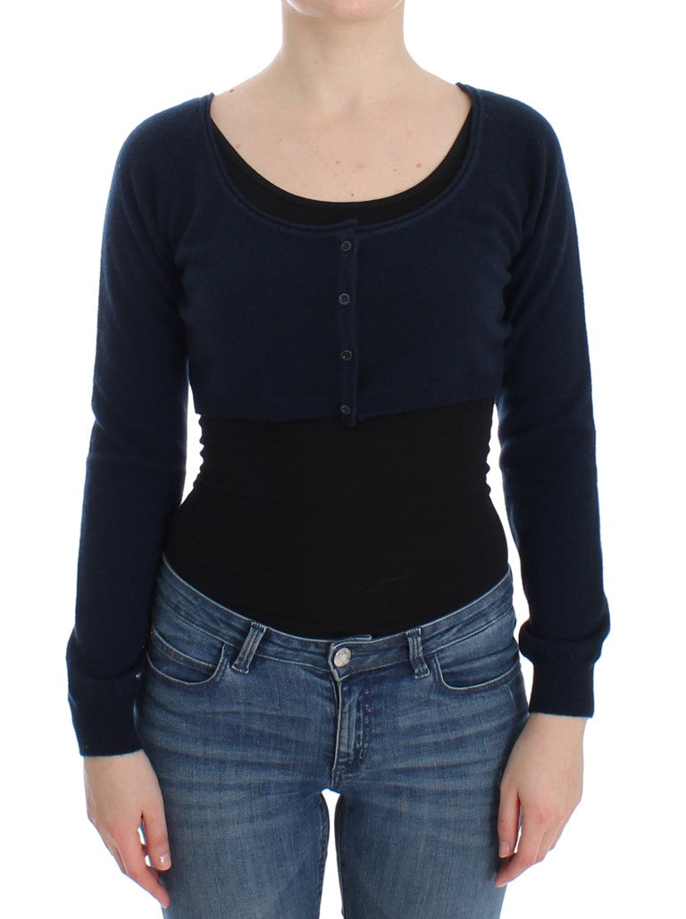 Women’s Ermanno Scervino Blue Cashmere Cardigan Sweater