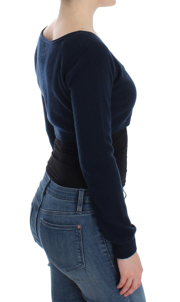 Women’s Ermanno Scervino Blue Cashmere Cardigan Sweater