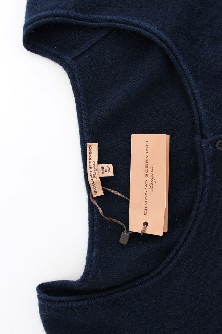 Women’s Ermanno Scervino Blue Cashmere Cardigan Sweater