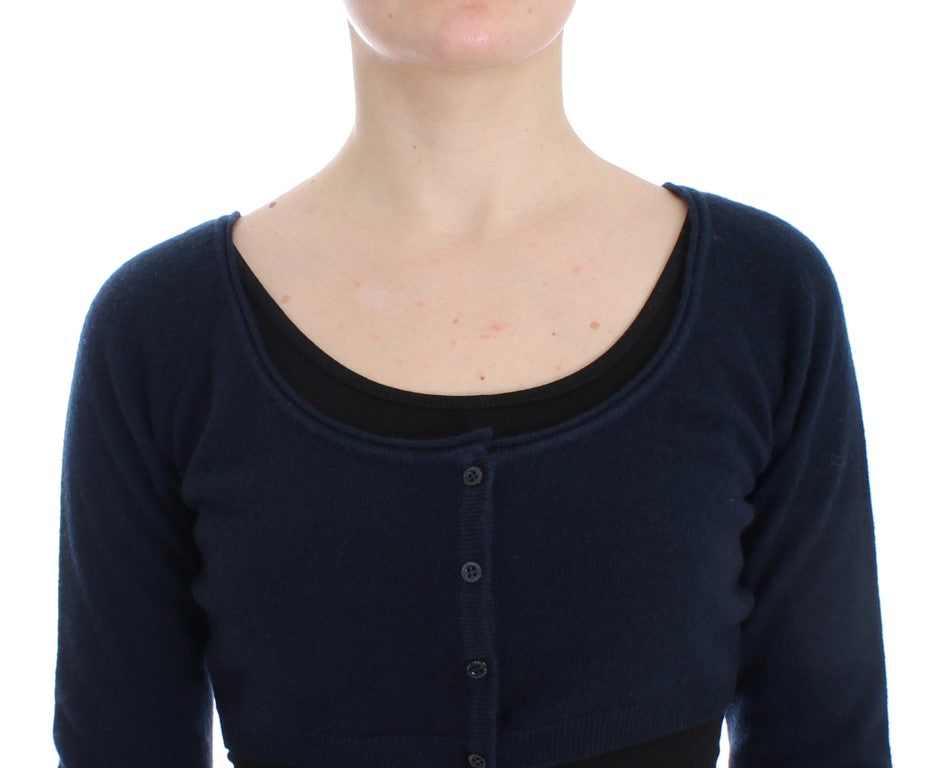 Women’s Ermanno Scervino Blue Cashmere Cardigan Sweater