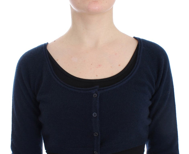 Women’s Ermanno Scervino Blue Cashmere Cardigan Sweater