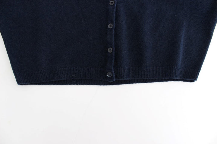 Women’s Ermanno Scervino Blue Cashmere Cardigan Sweater