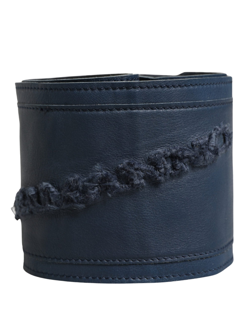 Women’s Ermanno Scervino Blue Leather Wide Waist Women Cintura Belt