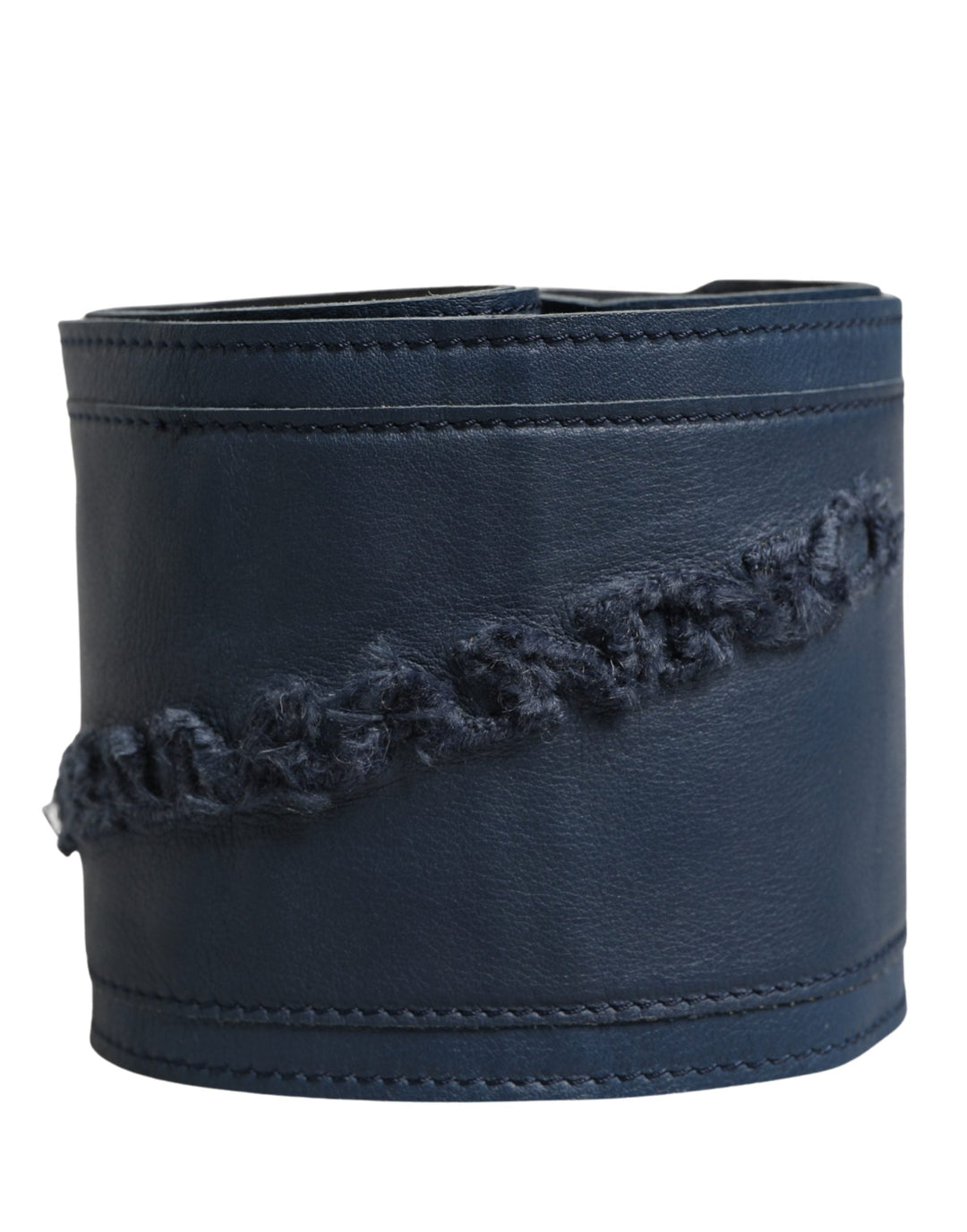 Women’s Ermanno Scervino Blue Leather Wide Waist Women Cintura Belt