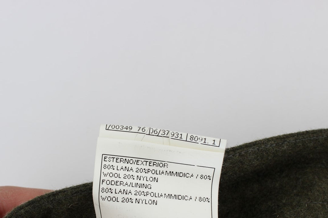 Women’s Ermanno Scervino Green Wool Blend Loose Fit Cargo Pants