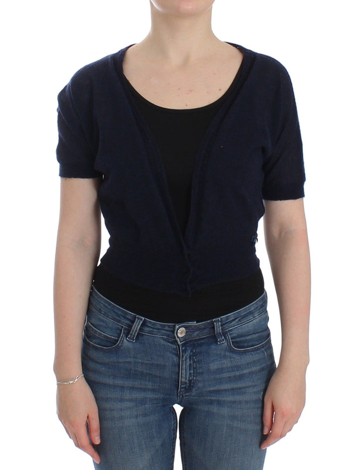 Women’s Ermanno Scervino Knit Blue Wool Sweater Cardigan