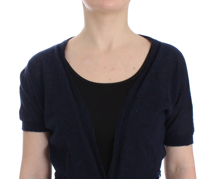 Women’s Ermanno Scervino Knit Blue Wool Sweater Cardigan