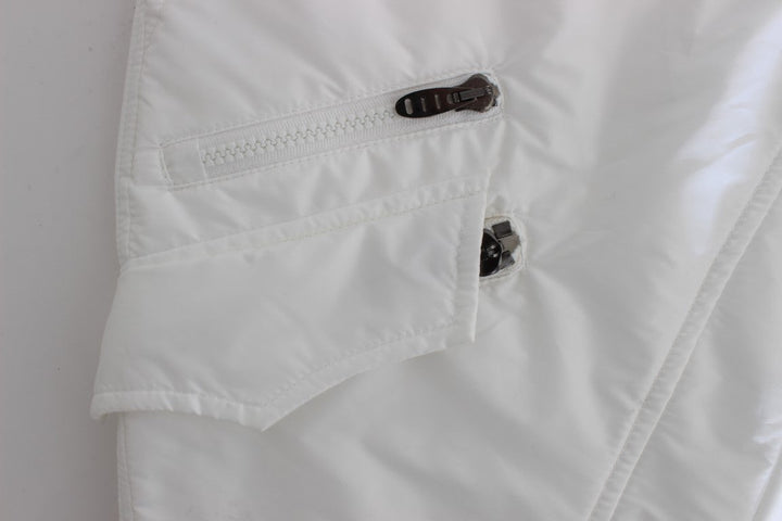 Women’s Ermanno Scervino White Nylon Padded Slim Fit Cargo Pants