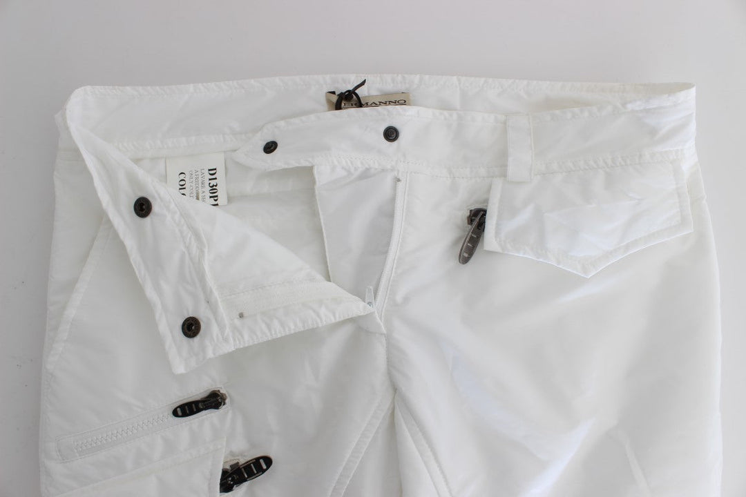 Women’s Ermanno Scervino White Nylon Padded Slim Fit Cargo Pants