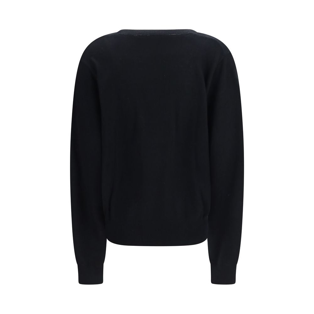 Women’s Extreme Cashmere Black Wool Oves Aries Sweatshirt