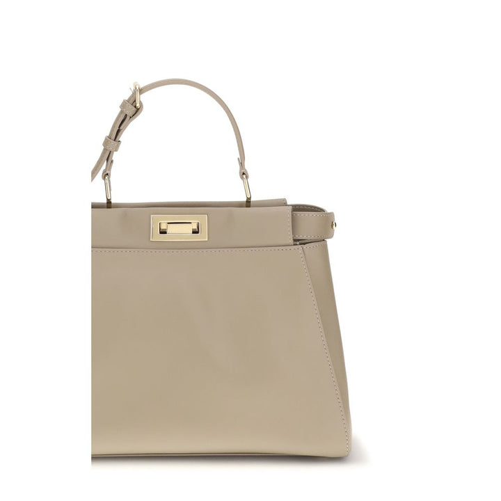 Women’s Fendi Beige Calf Leather Bos Taurus Shoulder Bag