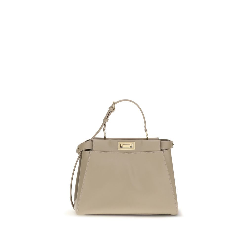 Women’s Fendi Beige Calf Leather Bos Taurus Shoulder Bag