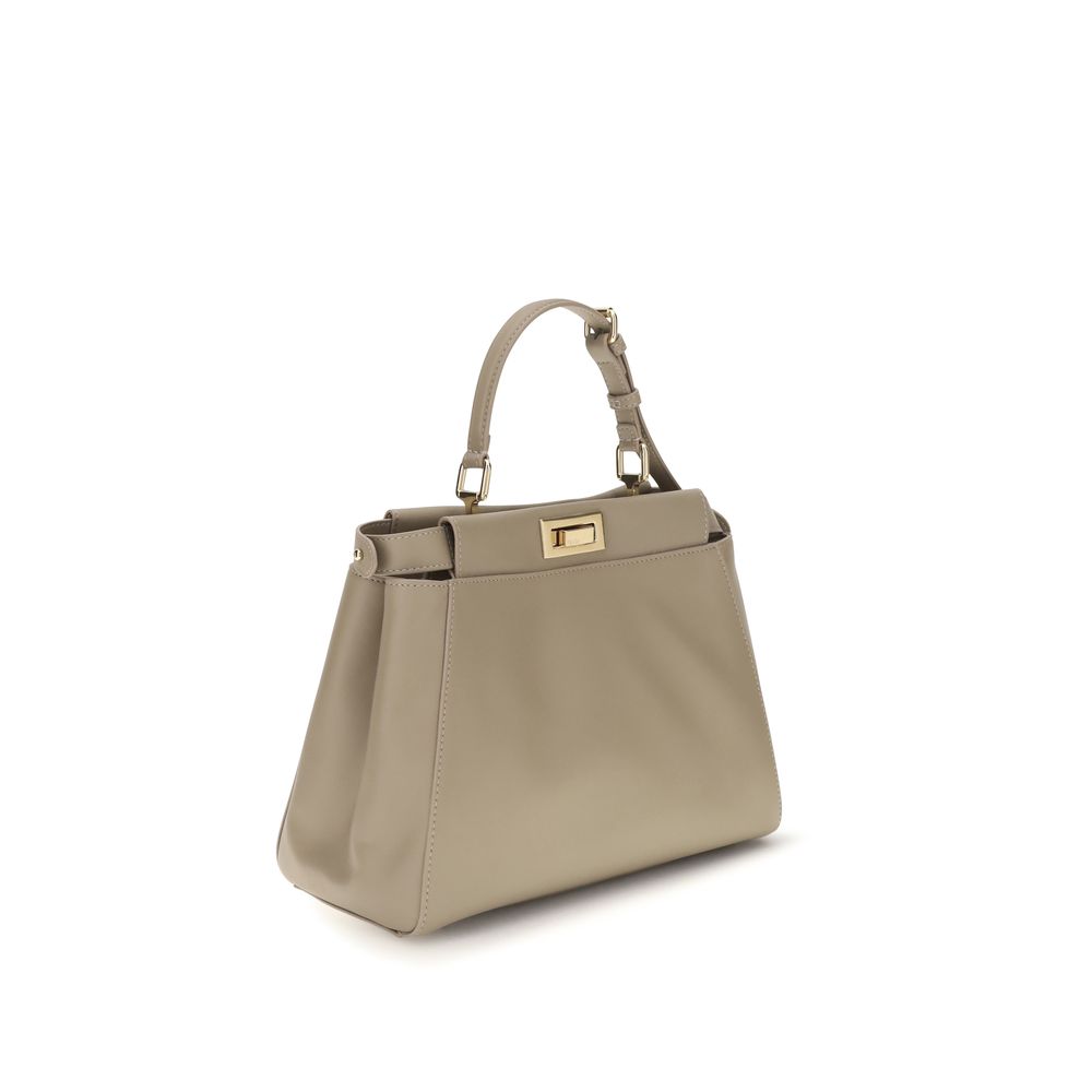 Women’s Fendi Beige Calf Leather Bos Taurus Shoulder Bag