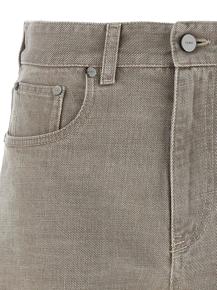 Women’s Fendi Beige Cotton Bermuda Shorts
