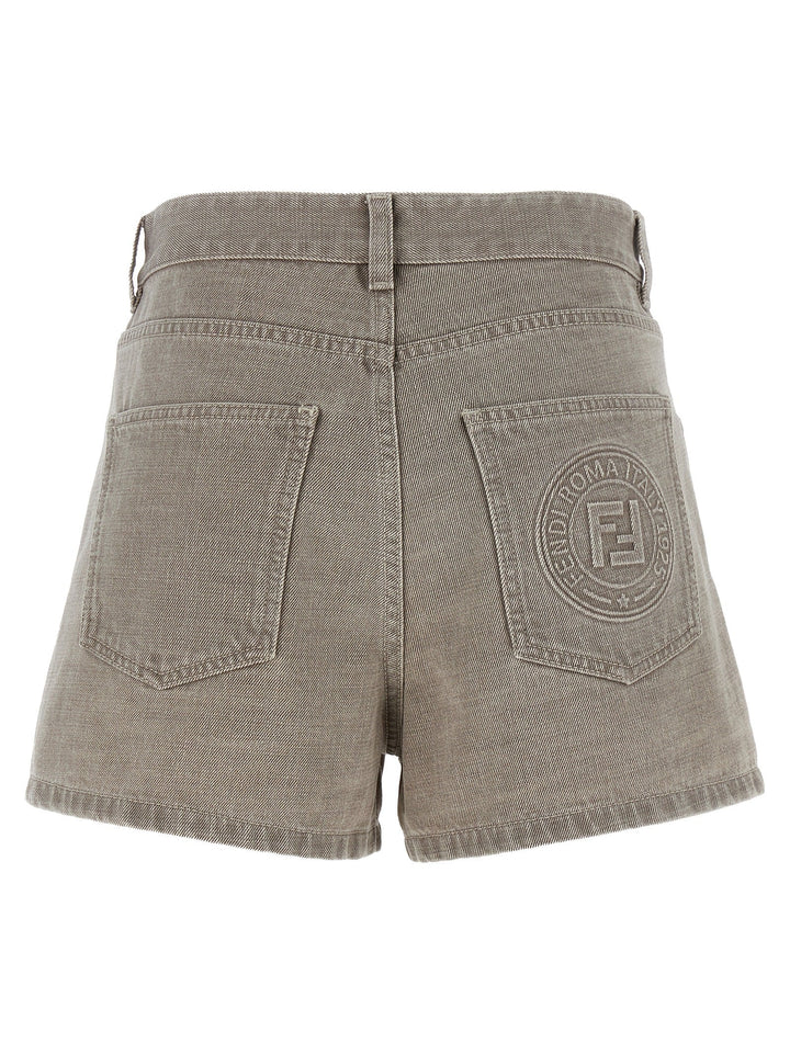 Women’s Fendi Beige Cotton Bermuda Shorts