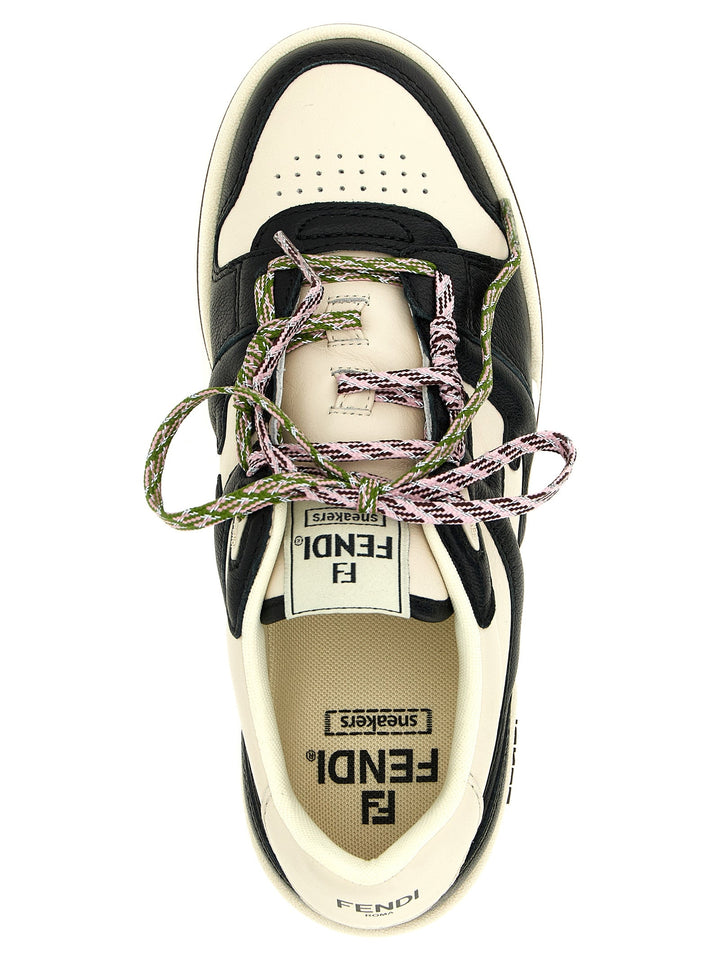Women’s Fendi Bicolor Calfskin Athletic Sneakers