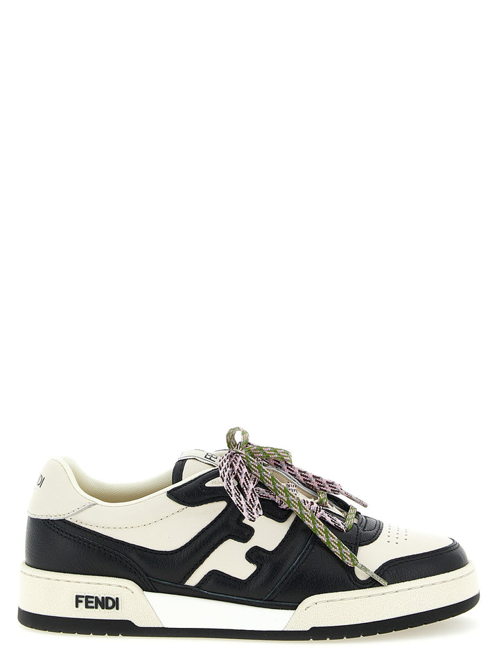 Women’s Fendi Bicolor Calfskin Athletic Sneakers