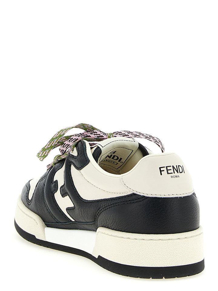 Women’s Fendi Bicolor Calfskin Athletic Sneakers