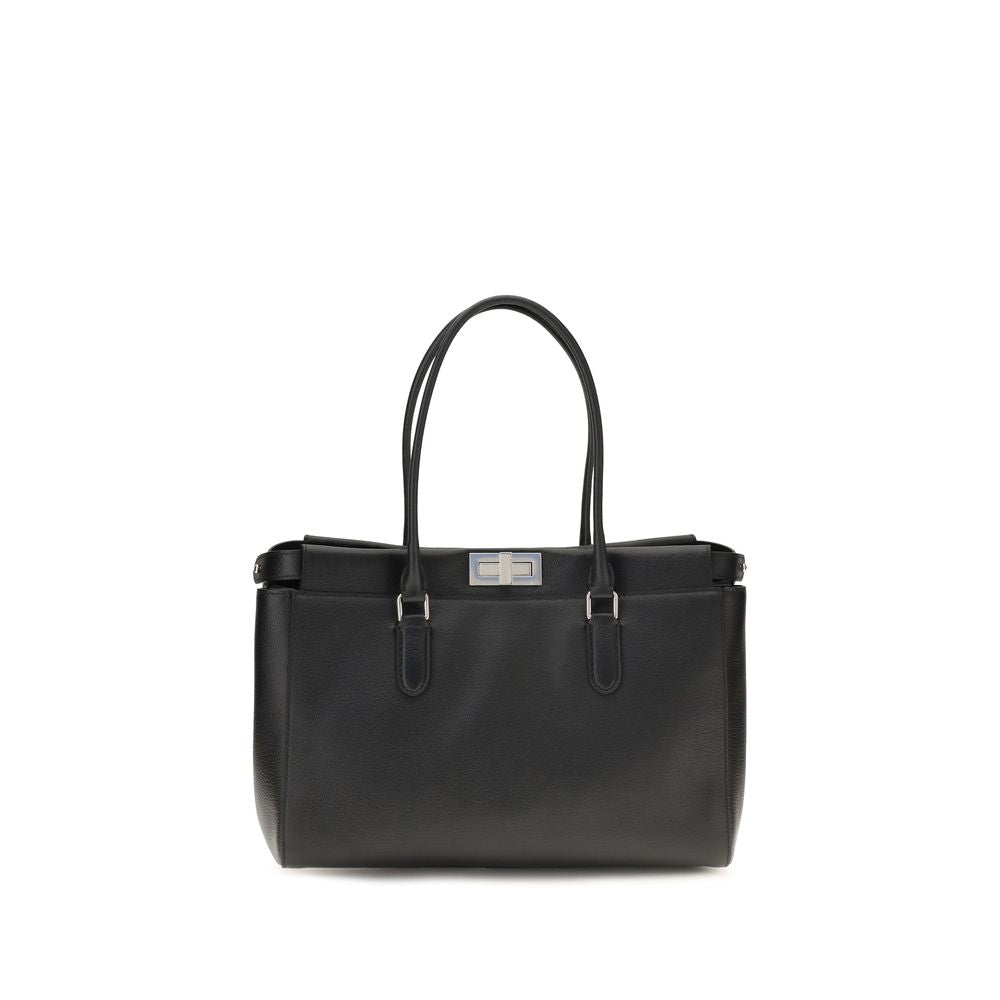 Women’s Fendi Black Calf Leather Bos Taurus Shoulder Bag